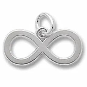 Infinity Charm In 14K White Gold