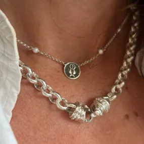 Interchangeable Silver Rolo Chain
