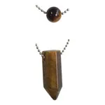 Layered Bead and Point Necklaces - Gold Tigereye