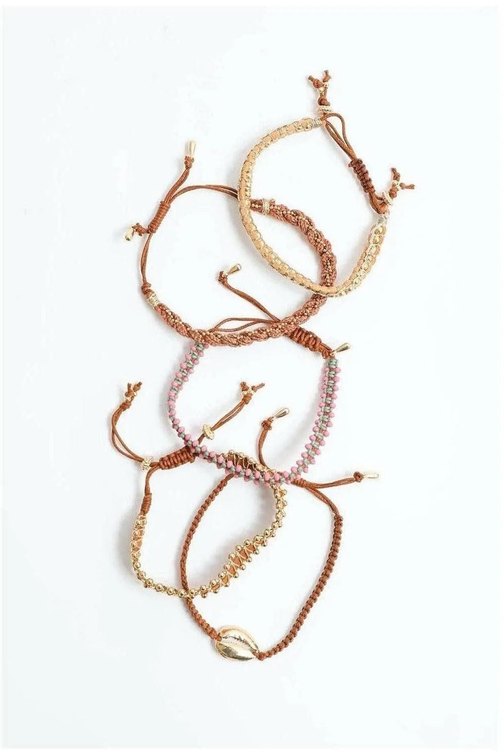 Leto Woven Stackable Beaded Bracelet