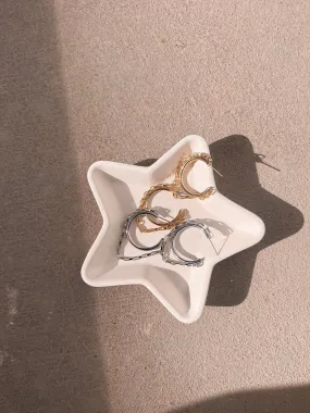 midnight rambler chain hoop earrings