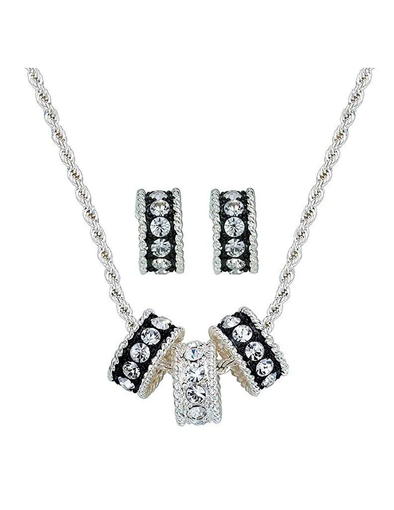 Montana Silversmiths Jewelry Womens Necklace Earrings Silver JS1032