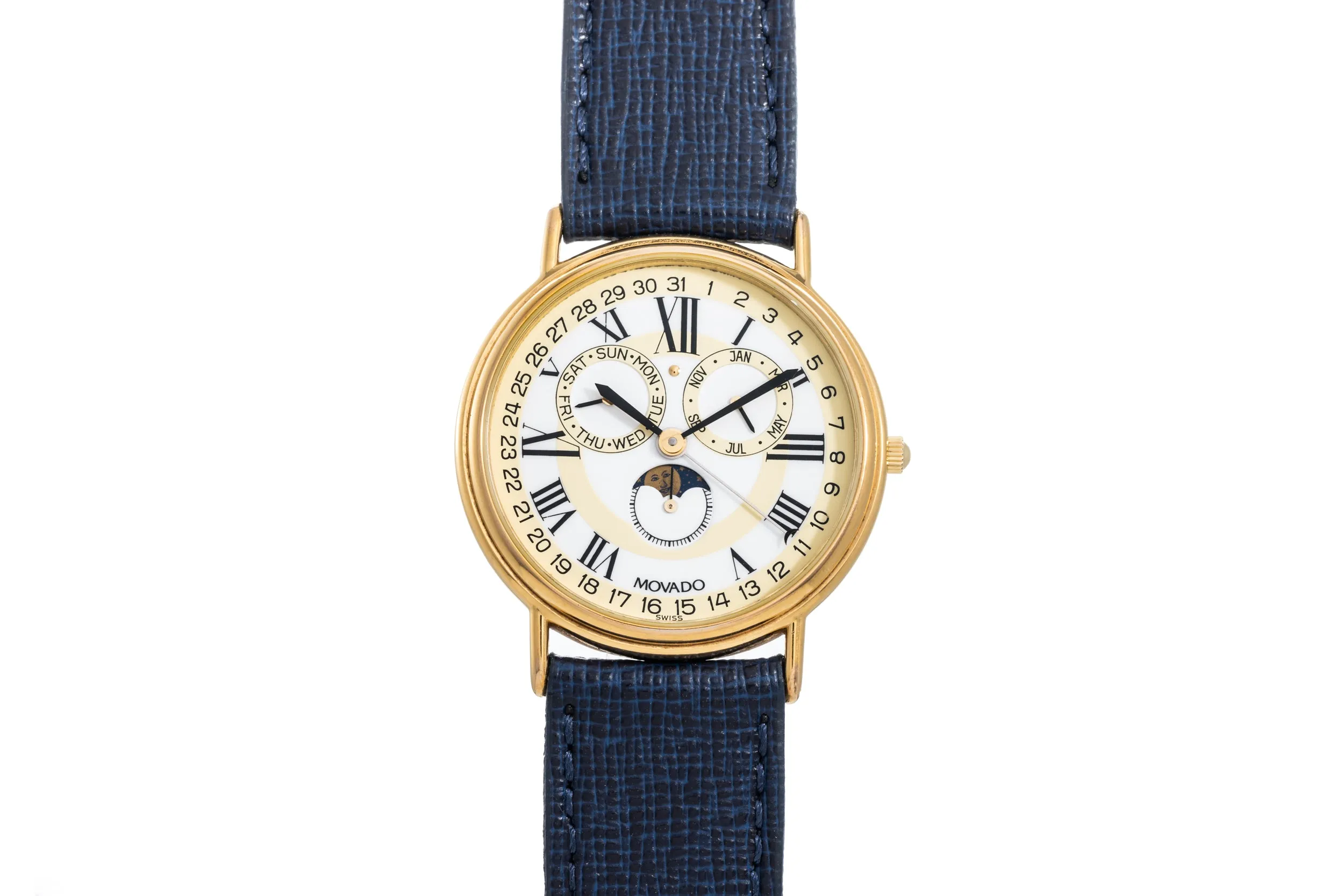 Movado Annual Calendar Triple Date Moonphase
