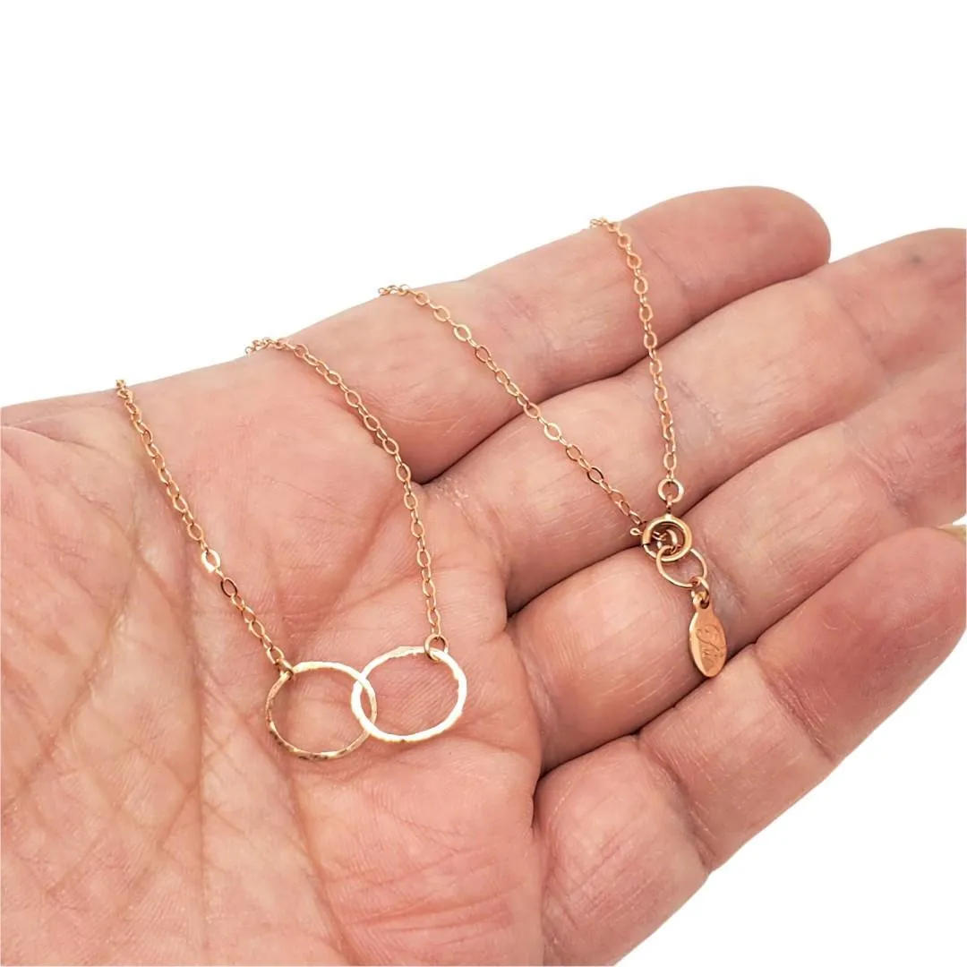 Necklace - Infinity Rose Gold-fill by Foamy Wader