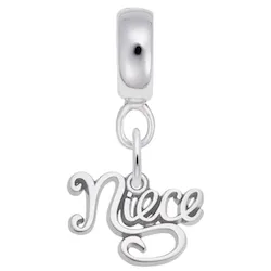 Niece Charm Dangle Bead In Sterling Silver