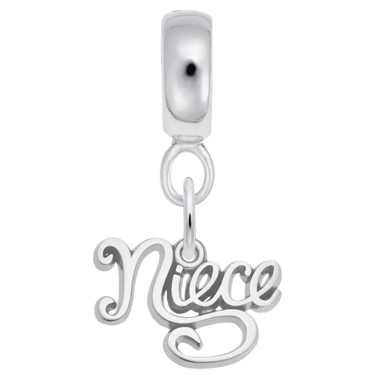 Niece Charm Dangle Bead In Sterling Silver