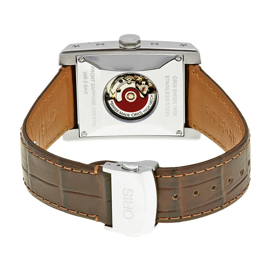 Oris Rectangular Automatic Silver Dial Men's Watch 582-7658-4061LS 01 582 7658 4061-07 5 23 70FC