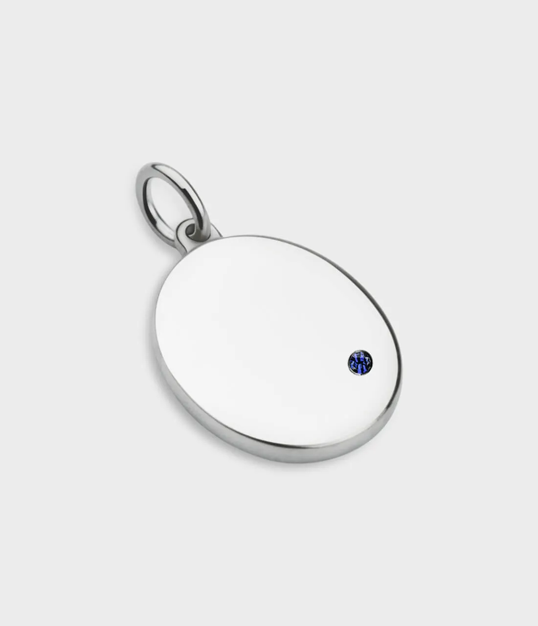 Oval Disc Engraving Charm
