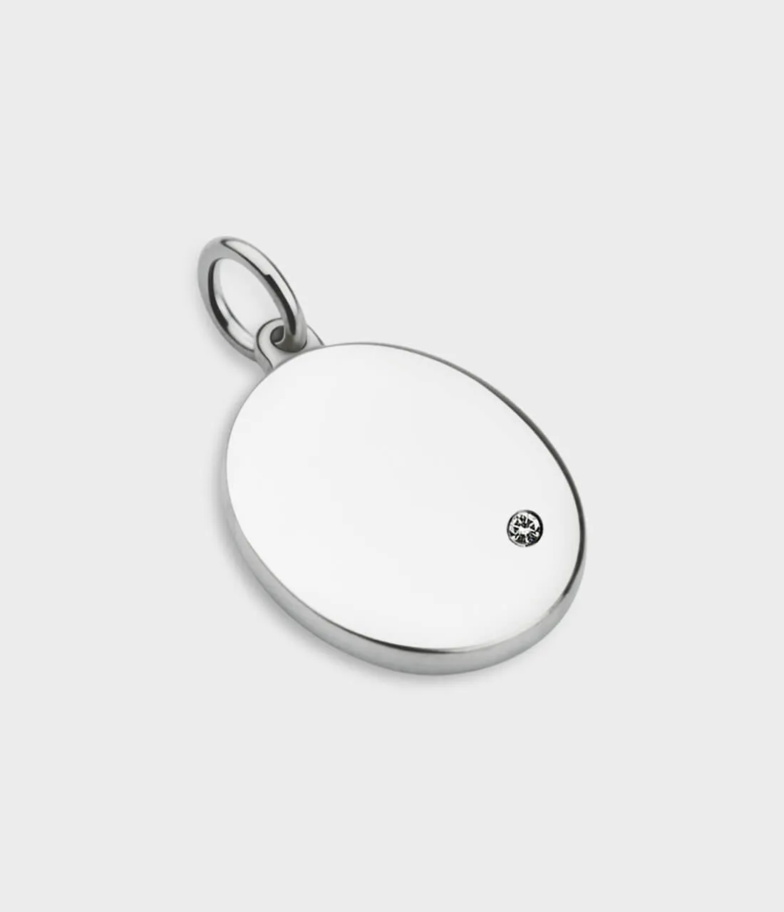 Oval Disc Engraving Charm