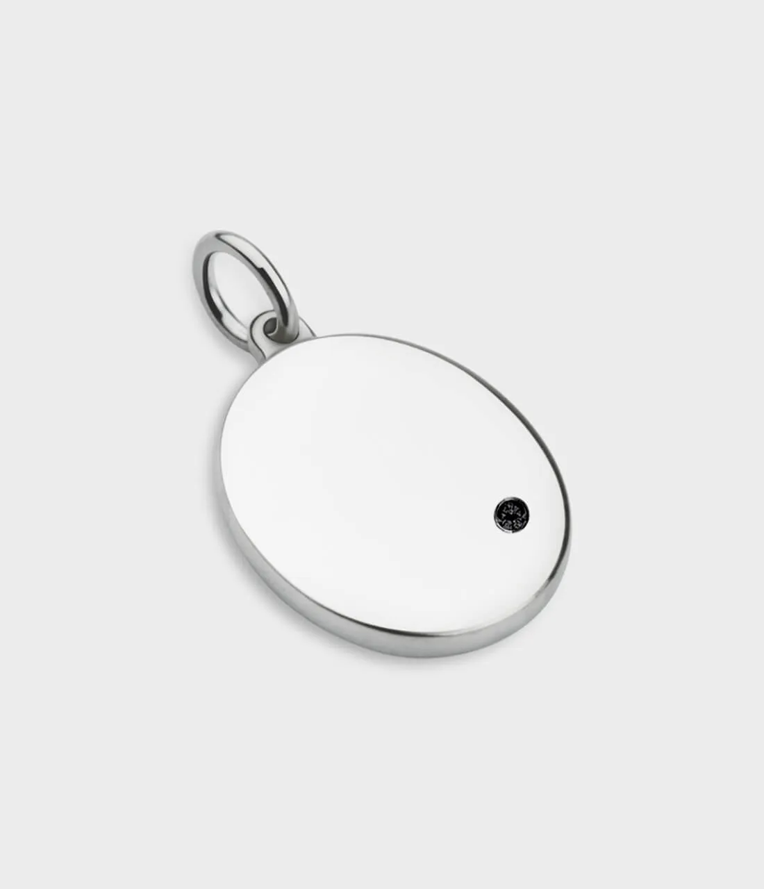 Oval Disc Engraving Charm