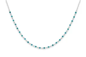 Panacea Turquoise Silver Gemstone Necklace
