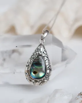 Pendant ~ Abalone, Mother of Pearl or Coral ~ Sterling Silver 925 ~SMP012
