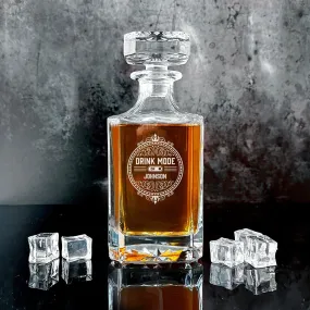 Personalized Drink Mode Square Decanter