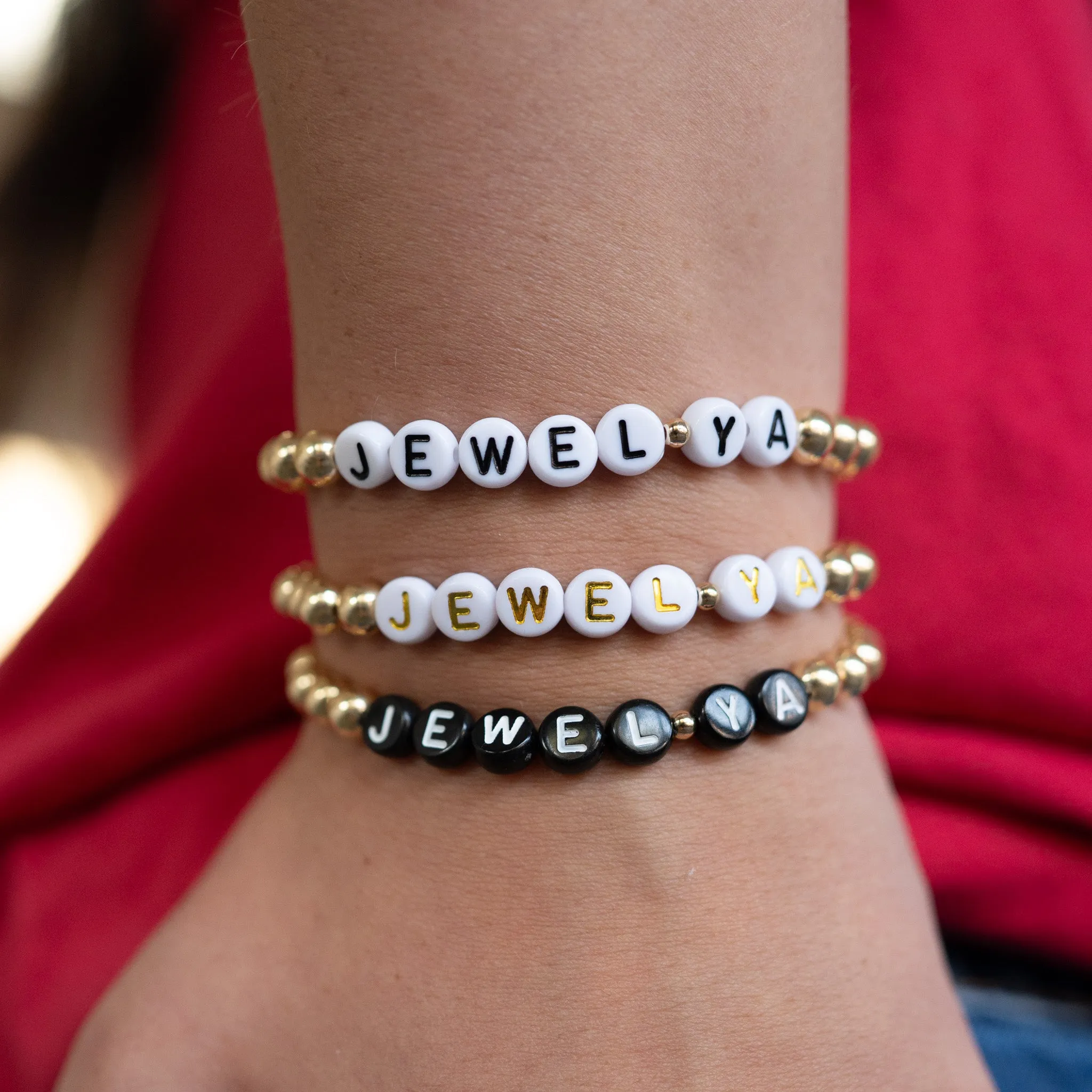 Personalized Seed Bead Game Day Bracelet Set