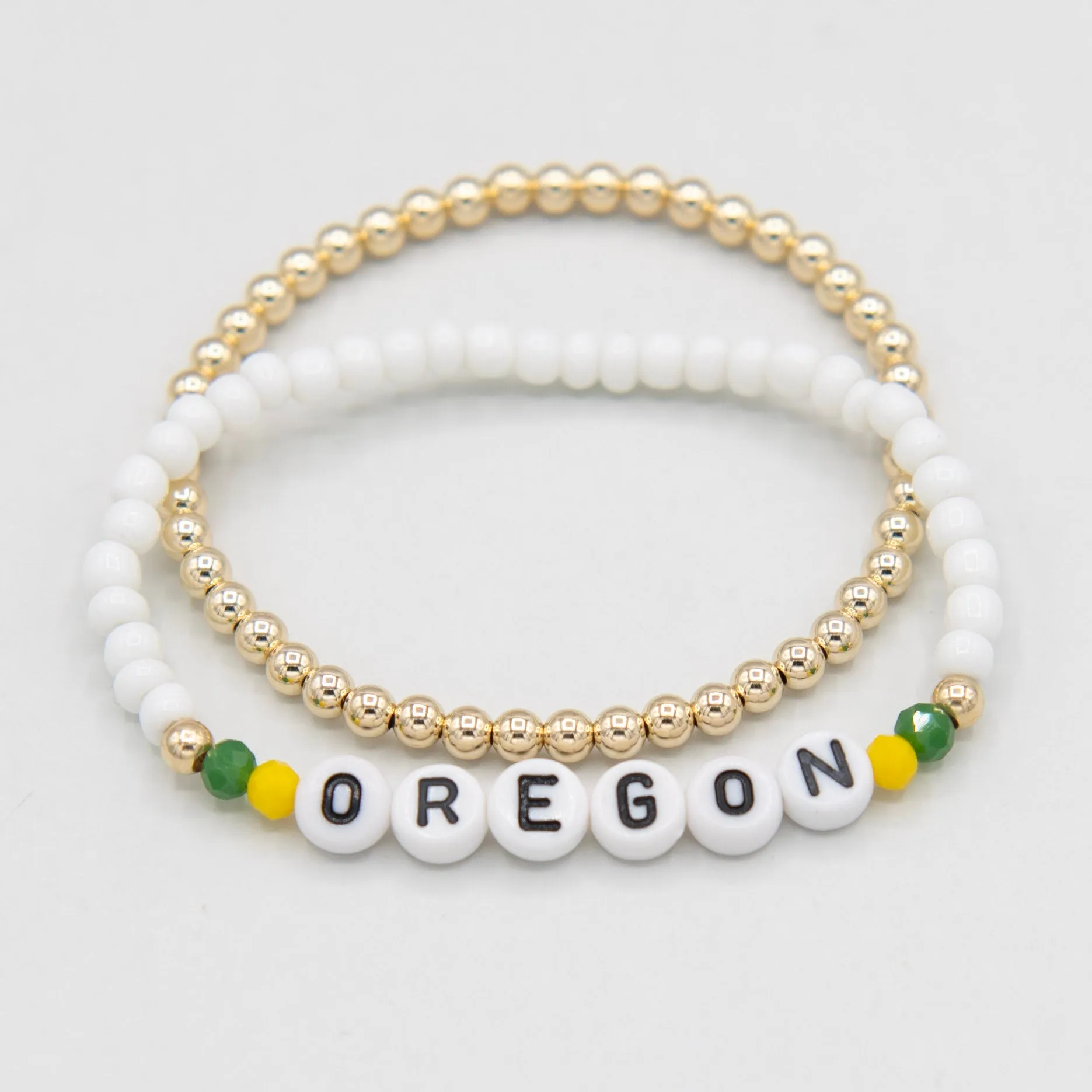 Personalized Seed Bead Game Day Bracelet Set
