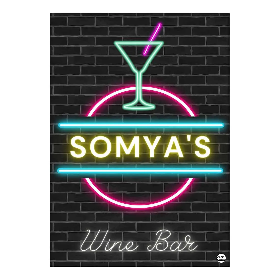 Personalized Wine Poster Wall Art for Home Bar