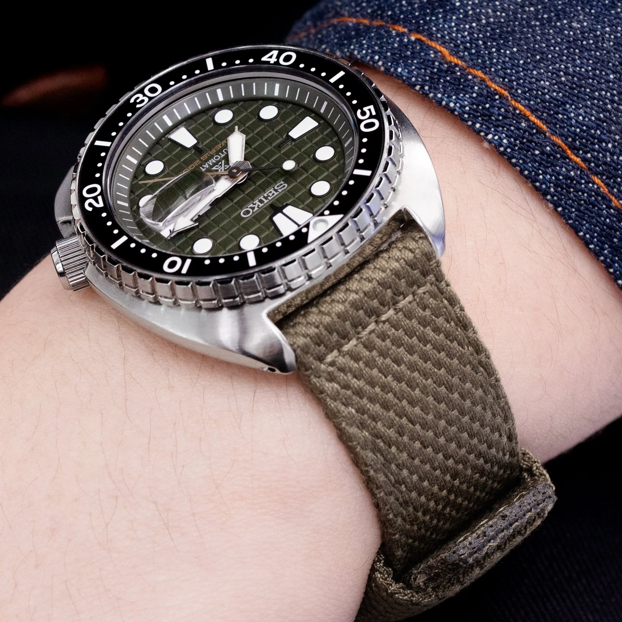 Q.R. 2-pcs Premium Nylon weaved, Military Green