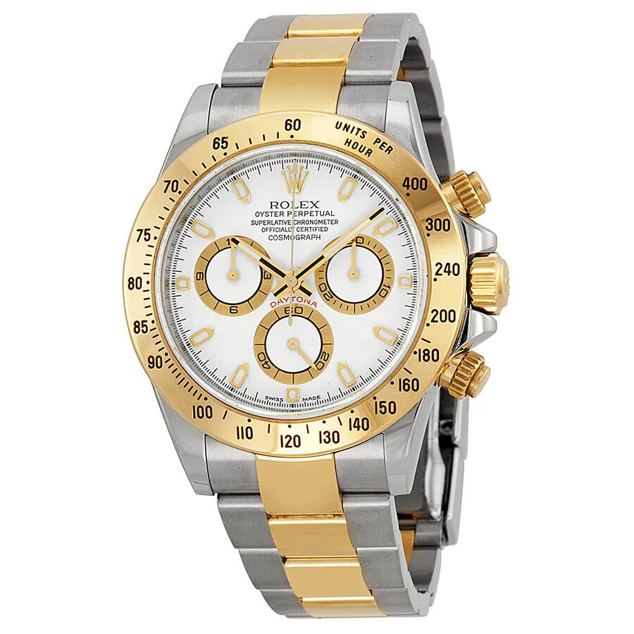 Rolex Cosmograph Daytona White Dial Stainless steel and 18K Yellow Gold Oyster Bracelet Automatic Men's Watch 116523WSO 116523-WSO