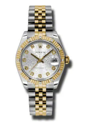Rolex Datejust Lady 31 Silver Dial Stainless Steel and 18K Yellow Gold Jubilee Bracelet Automatic Watch 178313SJDJ