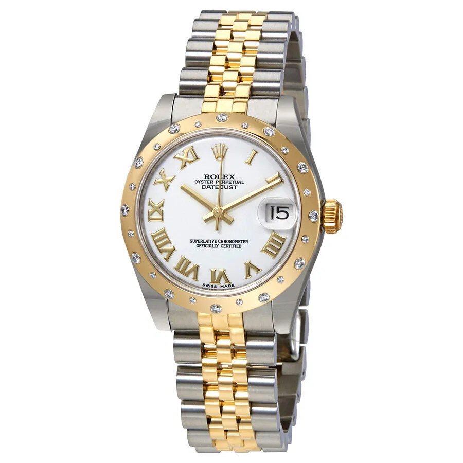 Rolex Datejust Lady 31 White Dial Stainless Steel and 18K Yellow Gold Jubilee Bracelet Automatic Watch 178343WRJ