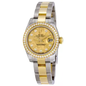 Rolex Lady Datejust 26 Yellow Gold Dial Stainless Steel and 18K Yellow Gold Oyster Bracelet Automatic Watch 179383YGCDO