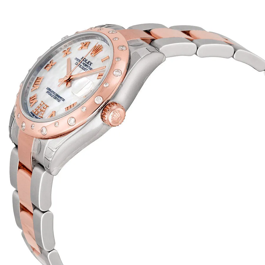Rolex Oyster Perpetual Datejust 31 Mother of Pearl Dial Stainless Steel and 18K Everose Gold Bracelet Automatic Ladies Watch 178341MRDO