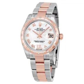 Rolex Oyster Perpetual Datejust 31 Mother of Pearl Dial Stainless Steel and 18K Everose Gold Bracelet Automatic Ladies Watch 178341MRDO
