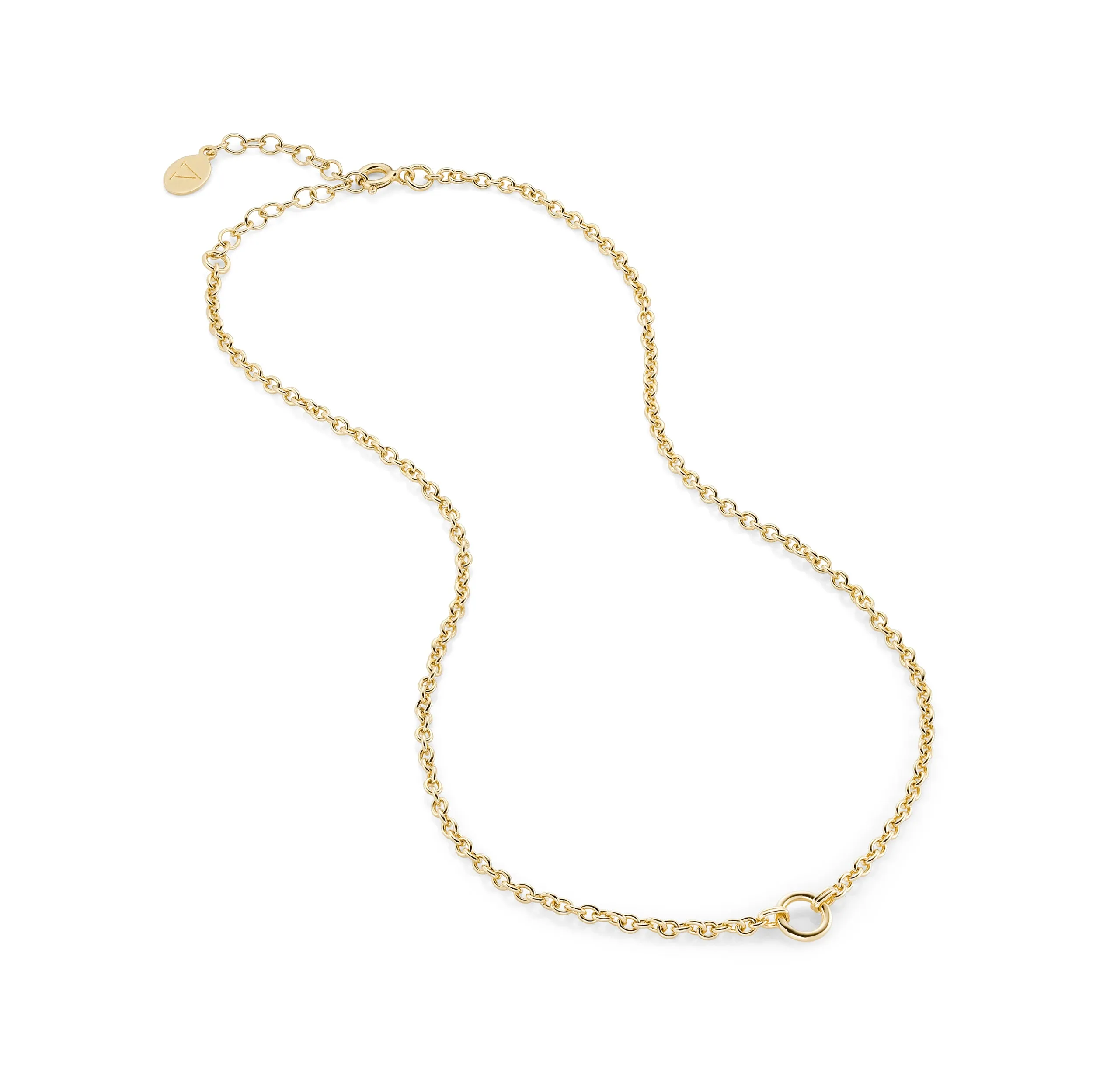 September: Blue Lapis Charm on Carrier Chain