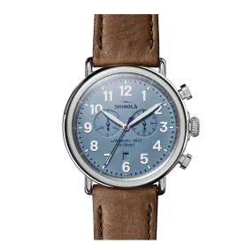 Shinola Runwell Two-Eye Chronograph Slate Blue 47mm S0120223879