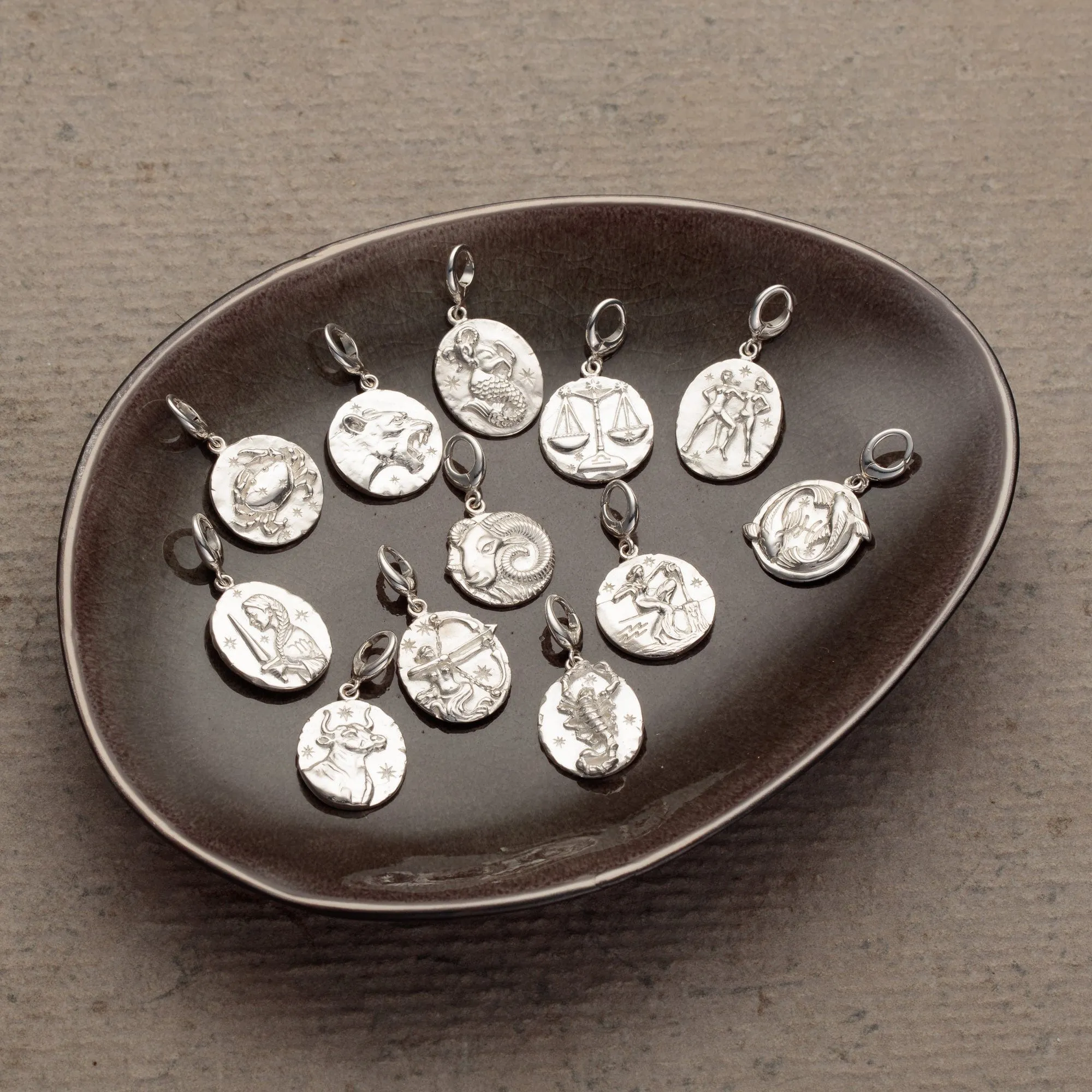 Silver Libra Zodiac Charm