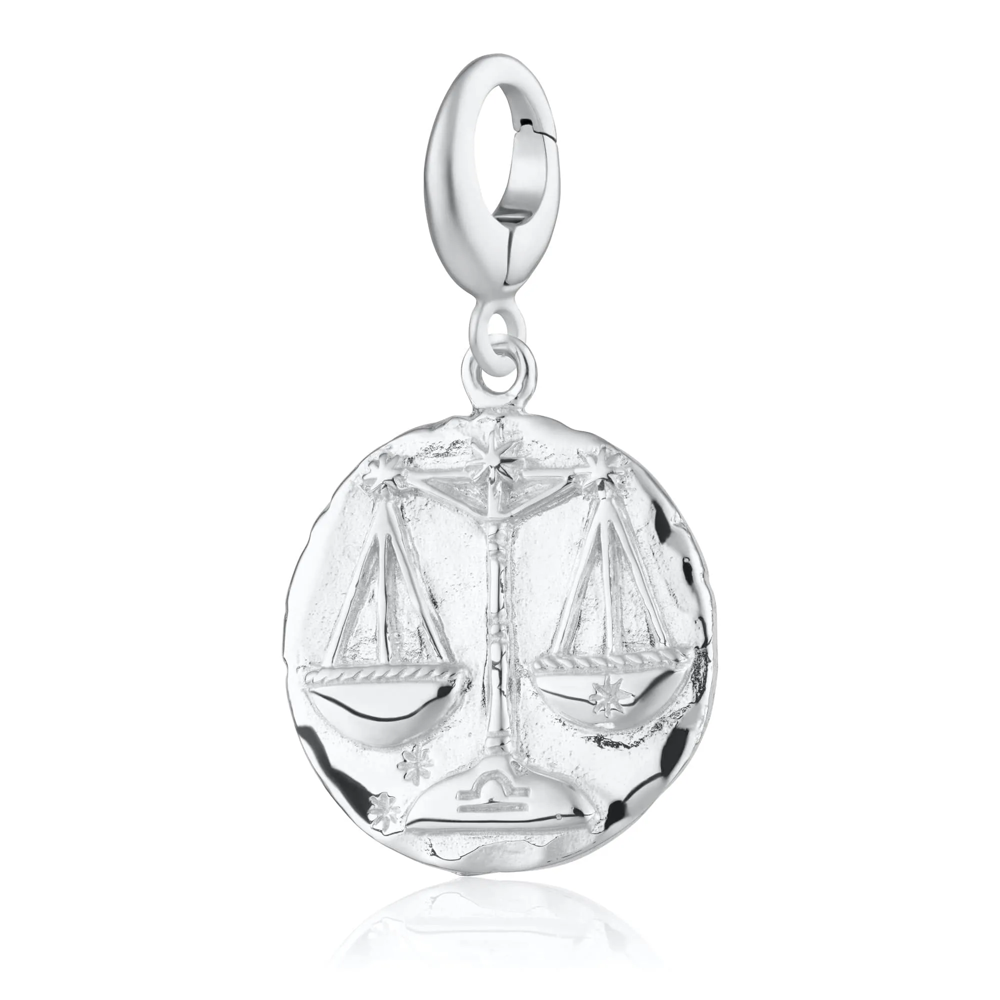 Silver Libra Zodiac Charm