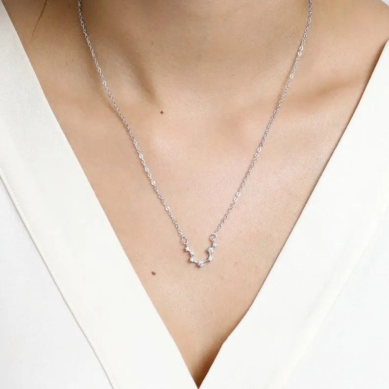 Star Sign Necklace - Zodiac Sign Necklace, Cancer Zodiac Necklace by Cushy Pups
