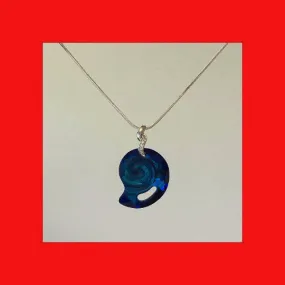 Swarovski Bermuda Blue Sea Snail Crystal Necklace