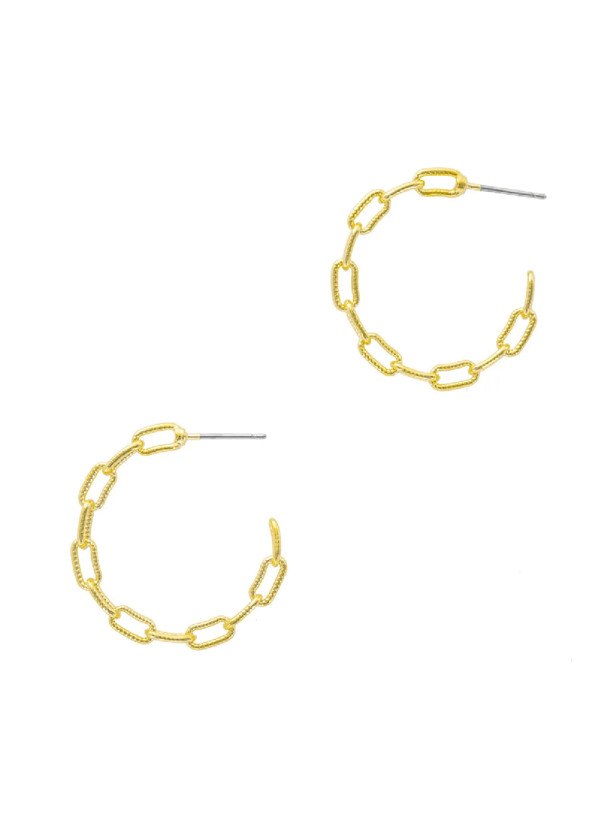 Textured Chain Link Post Hoops