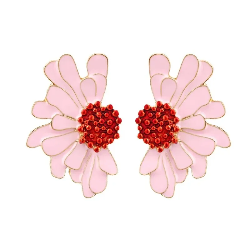 Veera Enamel Flower Earrings