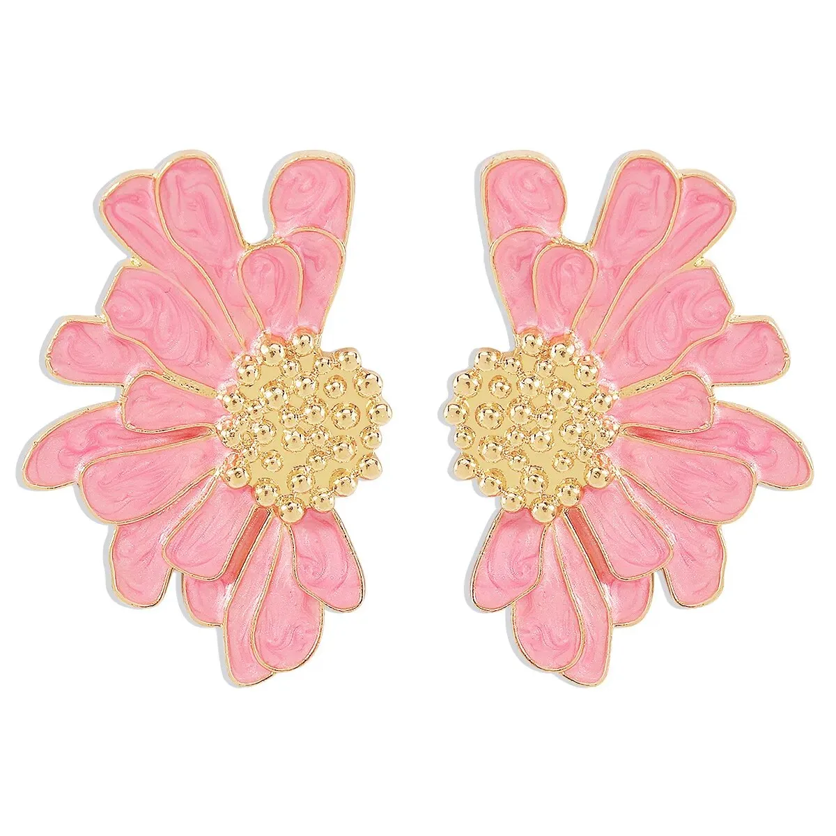Veera Enamel Flower Earrings