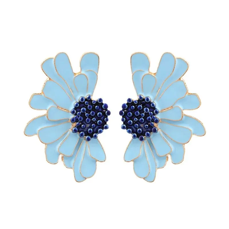 Veera Enamel Flower Earrings