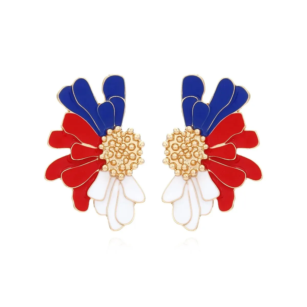 Veera Enamel Flower Earrings
