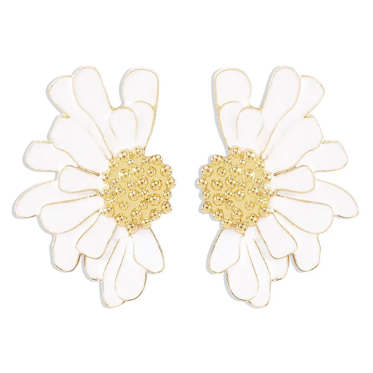 Veera Enamel Flower Earrings