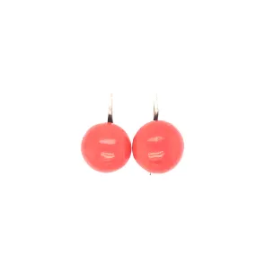 Vintage Gold & Coral Earrings