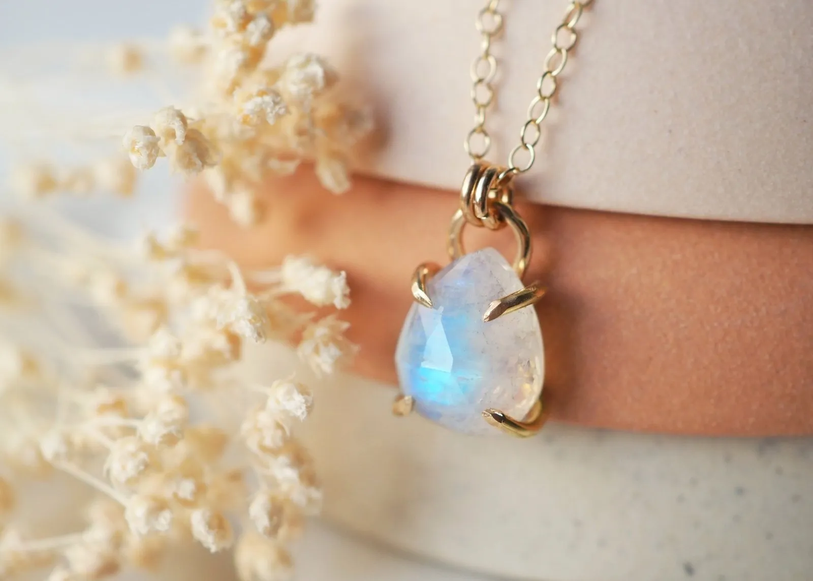 Virgo Gemstone Necklace - Sterling Silver