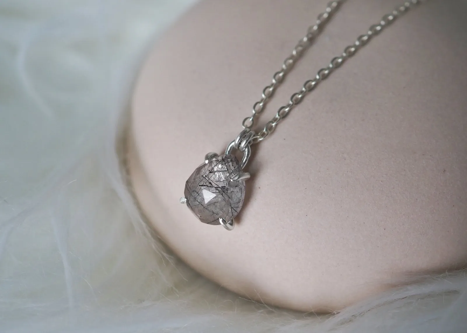 Virgo Gemstone Necklace - Sterling Silver