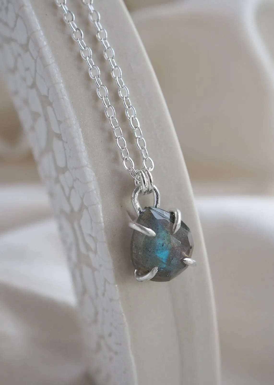 Virgo Gemstone Necklace - Sterling Silver