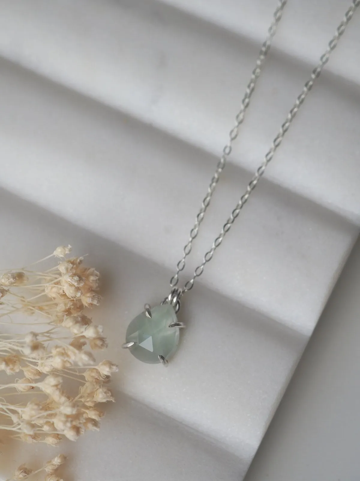 Virgo Gemstone Necklace - Sterling Silver
