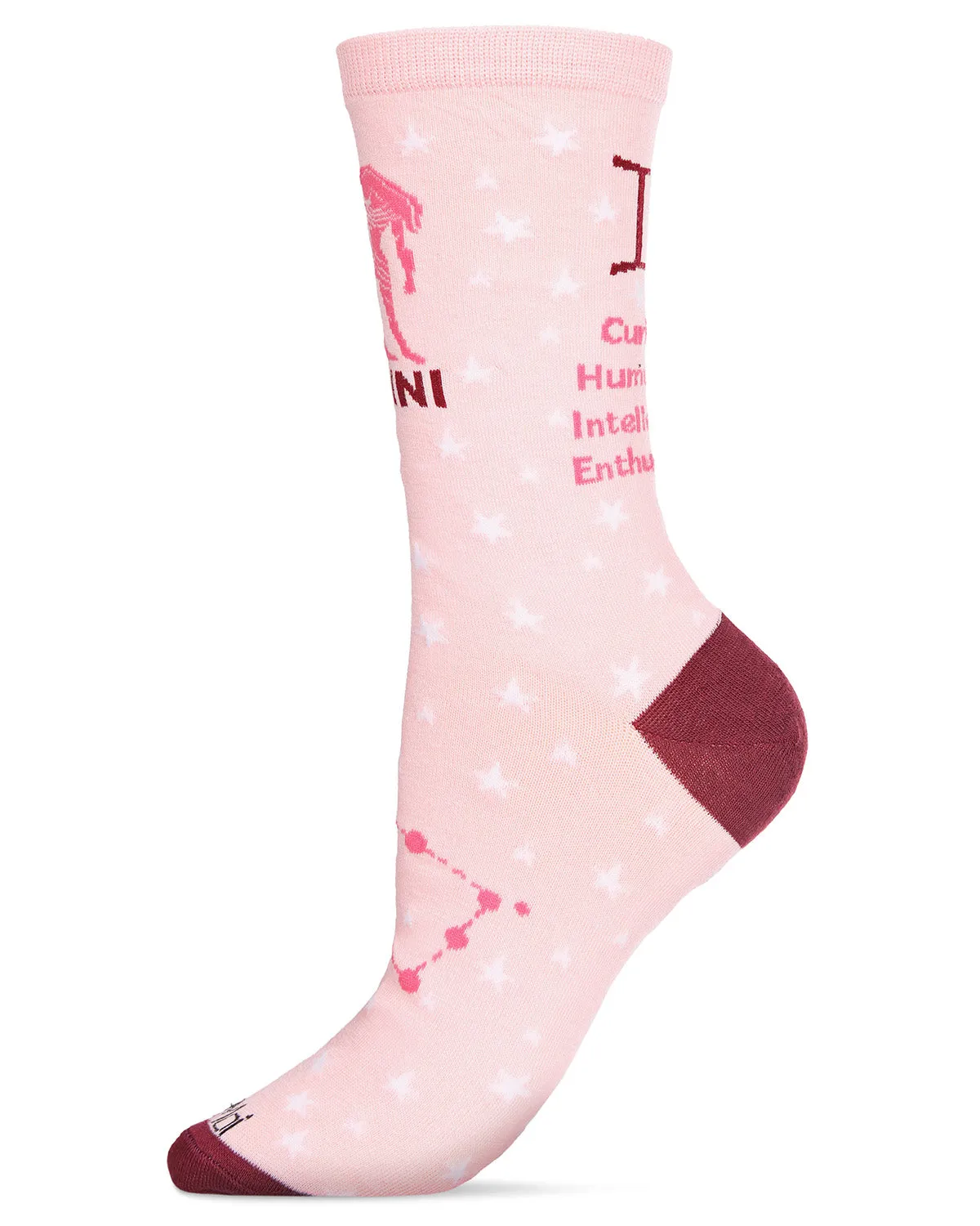 Women's Gemini Zodiac Sign Crew Socks