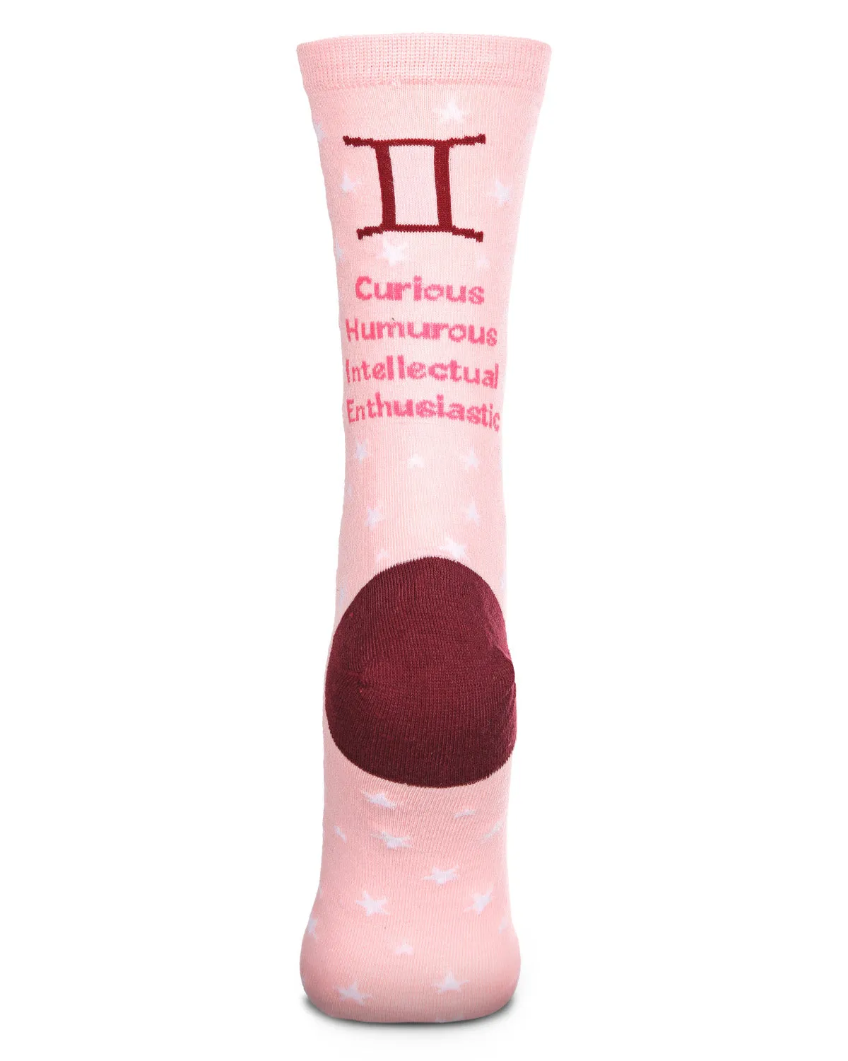 Women's Gemini Zodiac Sign Crew Socks