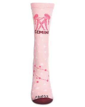 Women's Gemini Zodiac Sign Crew Socks