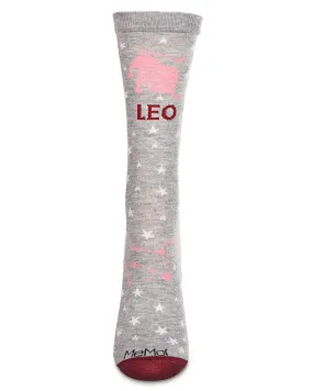 Women's Leo Zodiac Sign Crew Socks