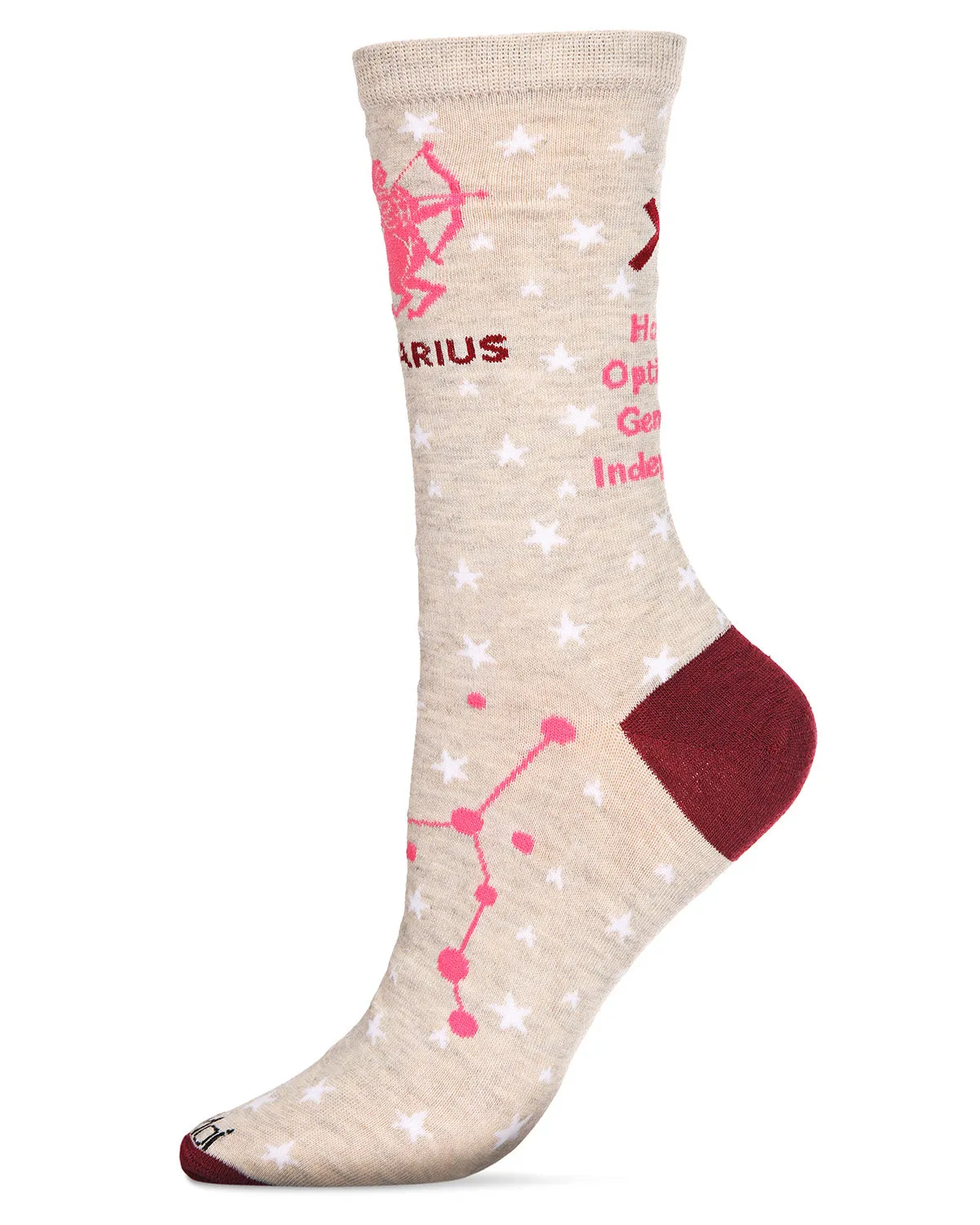 Women's Sagittarius Zodiac Sign Crew Socks