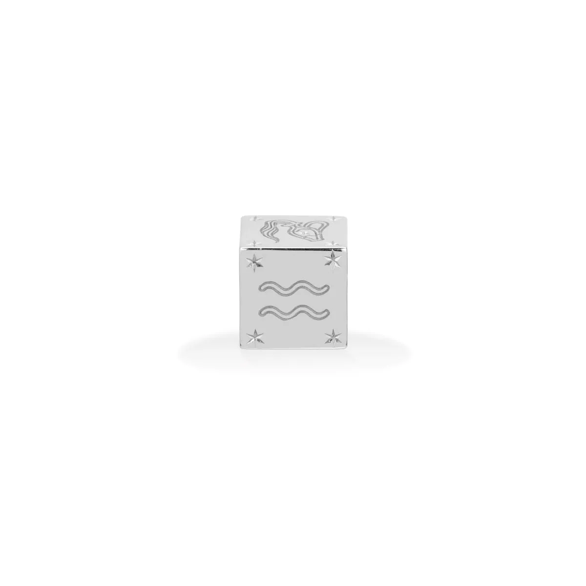 Zodiac Aquarius Block Big Bead